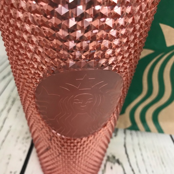 Starbucks rose pink studded spike tumbler cup - Picture 4 of 7